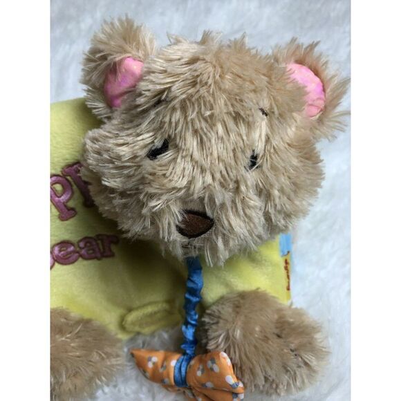 Soft Play Happy Bear Cloth Book‎ Stuffed Animal - Picture 1 of 11